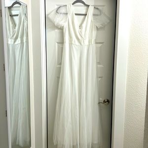White Formal Long Gown